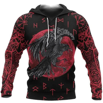 Men Retro 3D Medieval Viking Animal Hoodies - Hoodies - SiminFan - Mad Fly Essentials