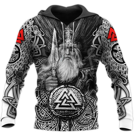 Men Retro 3D Medieval Viking Animal Hoodies - Hoodies - SiminFan - Mad Fly Essentials