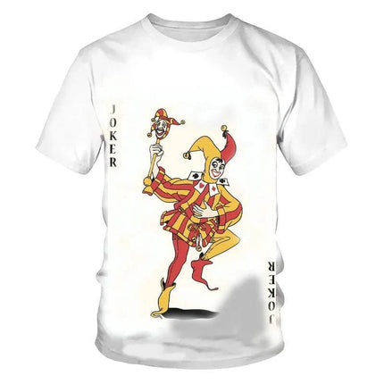 Men Retro 3D Poker Playing Card Party KING Medieval Shirt - Shirt - TrendSetter - Mad Fly Essentials