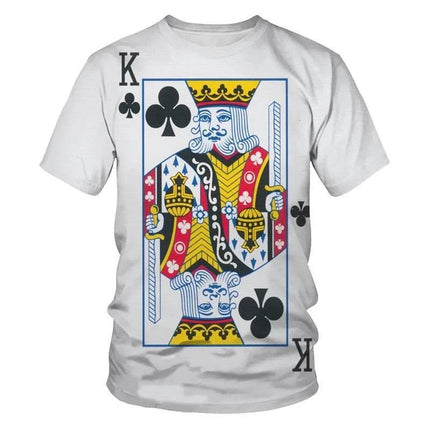 Men 3D Poker Card KING Medieval Shirt - Mad Fly Essentials