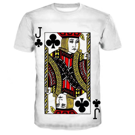 Men Retro 3D Poker Playing Card Party KING Medieval Shirt - Shirt - TrendSetter - Mad Fly Essentials