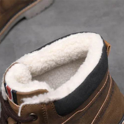 Men Retro British Leather Ankle Boots - Boots - BHKH - Mad Fly Essentials