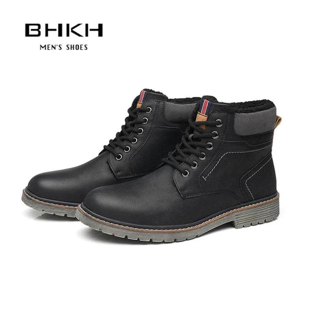 Men Retro British Leather Ankle Boots Mens Footwear - Mad Fly Essentials