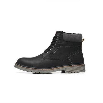 Men Retro British Leather Ankle Boots - Mad Fly Essentials