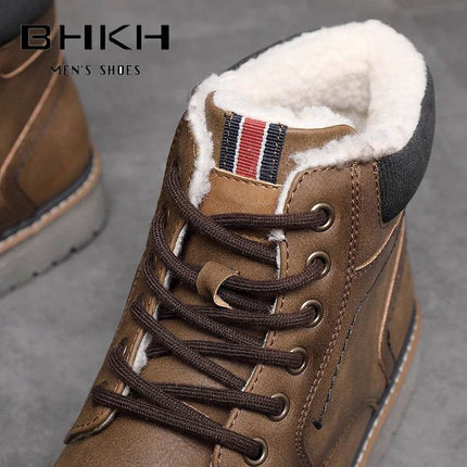 Men Retro British Leather Ankle Boots - Boots - BHKH - Mad Fly Essentials