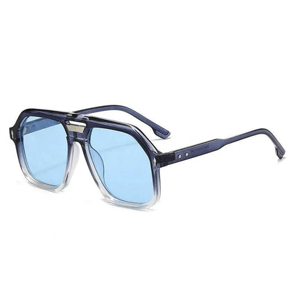 Men Retro Double Bridge Pilot Sunglasses - Men Sunglasses - SHAUNA - Mad Fly Essentials