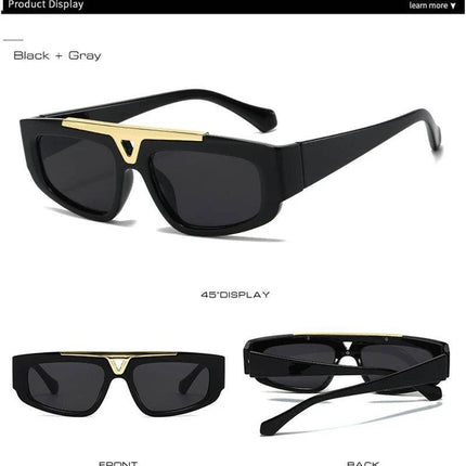 Shauna Men Retro Gradient Cat Eye Sunglasses - Sunglasses - SHAUNA - Mad Fly Essentials