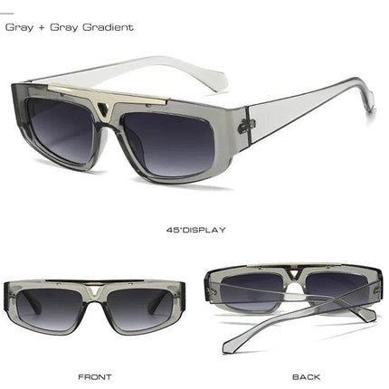 Shauna Men Retro Gradient Cat Eye Sunglasses - Sunglasses - SHAUNA - Mad Fly Essentials