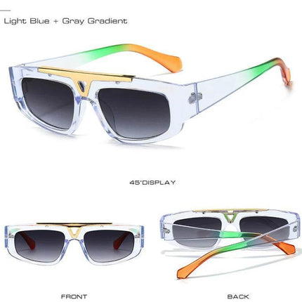 Shauna Men Retro Gradient Cat Eye Sunglasses - Sunglasses - SHAUNA - Mad Fly Essentials