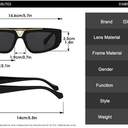 Shauna Men Retro Gradient Cat Eye Sunglasses - Sunglasses - SHAUNA - Mad Fly Essentials