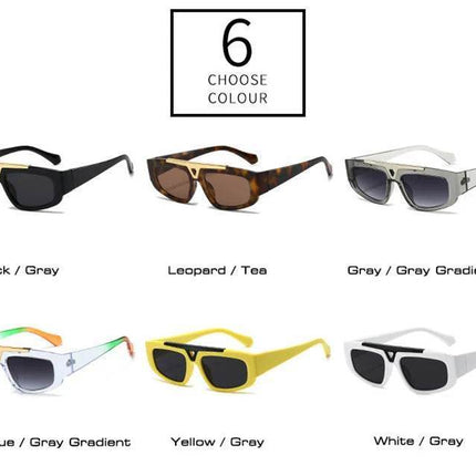 Shauna Men Retro Gradient Cat Eye Sunglasses - Sunglasses - SHAUNA - Mad Fly Essentials