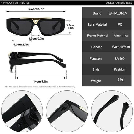 Shauna Men Retro Gradient Cat Eye Sunglasses - Sunglasses - SHAUNA - Mad Fly Essentials