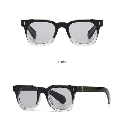Men Retro Rivets UV400 Square Sunglasses - Sunglasses - Dawndesslo - Mad Fly Essentials
