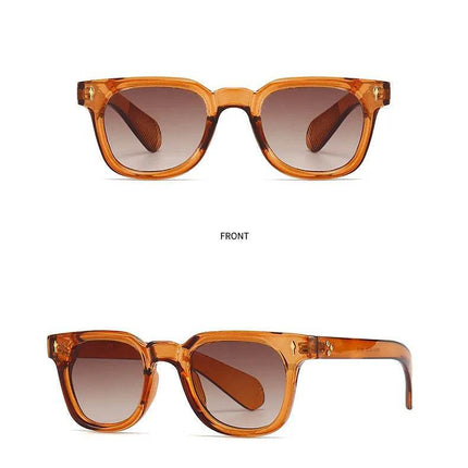 Men Retro Rivets UV400 Square Sunglasses - Sunglasses - Dawndesslo - Mad Fly Essentials