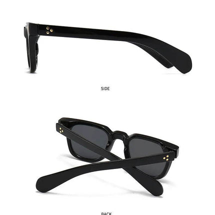Men Retro Rivets UV400 Square Sunglasses - Sunglasses - Dawndesslo - Mad Fly Essentials