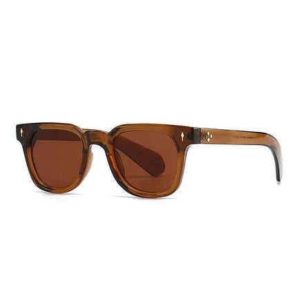 Men Retro Rivets UV400 Square Sunglasses - Sunglasses - Dawndesslo - Mad Fly Essentials