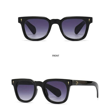 Men Retro Rivets UV400 Square Sunglasses - Sunglasses - Dawndesslo - Mad Fly Essentials
