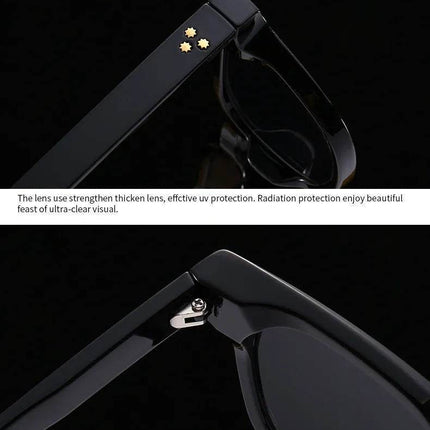 Men Retro Rivets UV400 Square Sunglasses - Sunglasses - Dawndesslo - Mad Fly Essentials