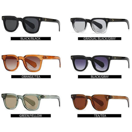 Men Retro Rivets UV400 Square Sunglasses - Sunglasses - Dawndesslo - Mad Fly Essentials