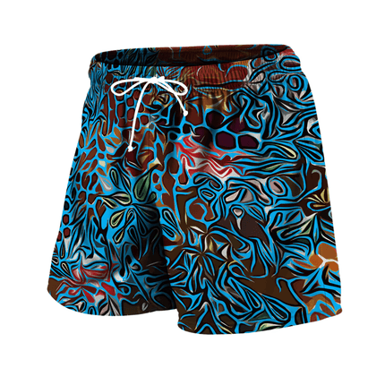Men Retro Skull 3D Wavy Boardshorts - Boardshorts - Beach Fellow - Mad Fly Essentials