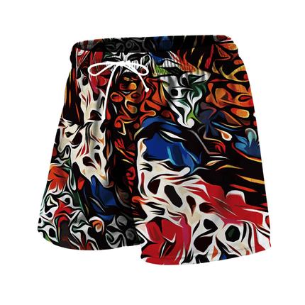 Men Retro Skull 3D Wavy Boardshorts - Boardshorts - Beach Fellow - Mad Fly Essentials