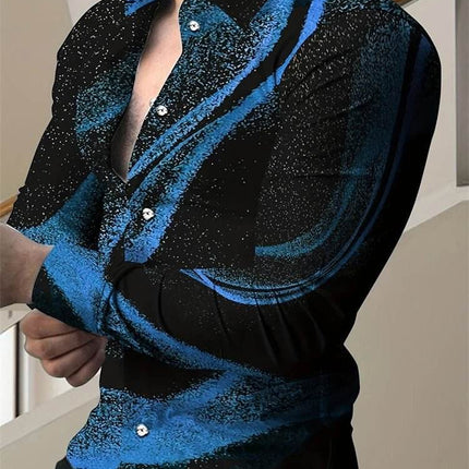 Men Retro Street Business Casual Lapel Shirt - Shirt - Starlight - Mad Fly Essentials