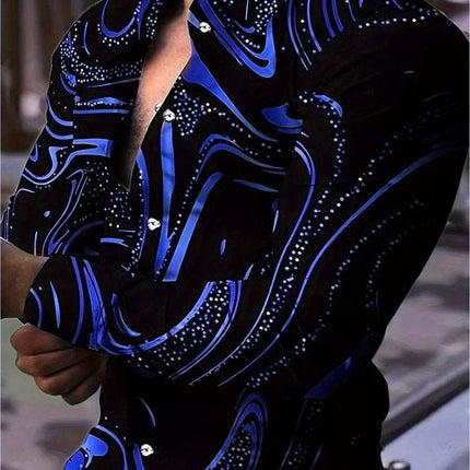 Men Retro Street Business Casual Lapel Shirt - Mad Fly Essentials