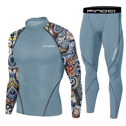 Men Running Sets - 2pc Camouflage Compression Fitness Tracksuit - Tracksuit - Findci - Mad Fly Essentials