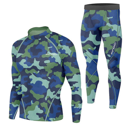 Men Running Sets - 2pc Camouflage Compression Fitness Tracksuit - Tracksuit - Findci - Mad Fly Essentials