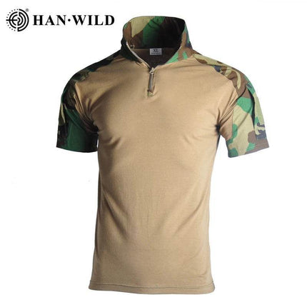 Men Camouflage Tactical Short Shirt - Mad Fly Essentials