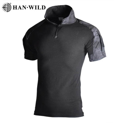 Men Sale Camouflage Tactical Short Shirt - Shirt - Han Wild - Mad Fly Essentials