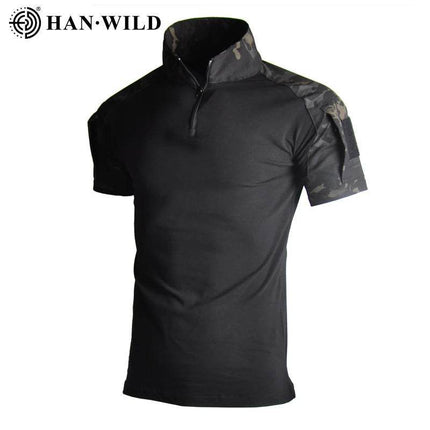 Men Sale Camouflage Tactical Short Shirt - Shirt - Han Wild - Mad Fly Essentials