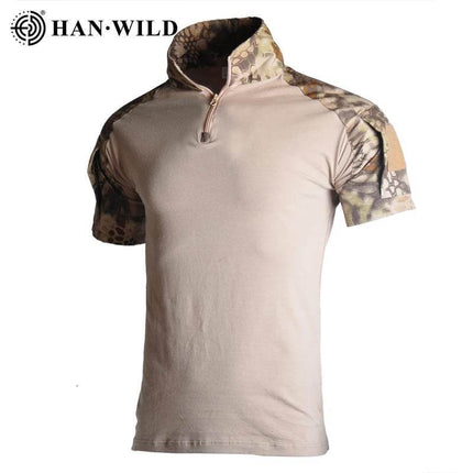 Men Sale Camouflage Tactical Short Shirt - Shirt - Han Wild - Mad Fly Essentials