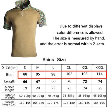 Men Sale Camouflage Tactical Short Shirt - Shirt - Han Wild - Mad Fly Essentials