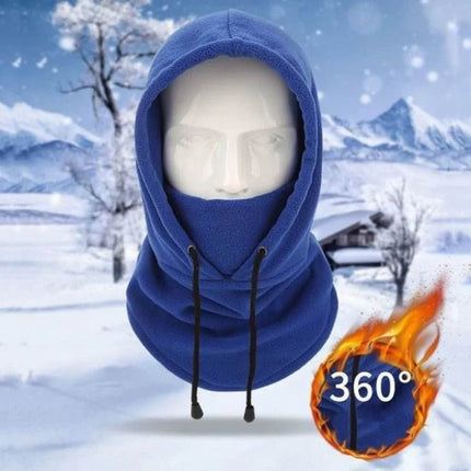 Men Ski Mask Full - Face Blue Fleece Balaclava - Balaclava - Fitness Essentials - Mad Fly Essentials