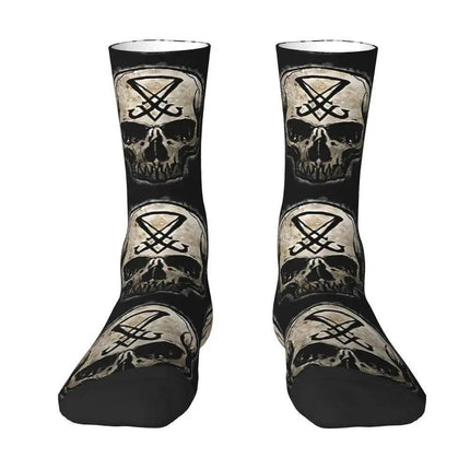 Men Skull Bones Funny Festival Mid-Tube Socks - Mad Fly Essentials