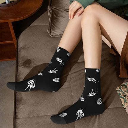 Men Skull Bones Funny Festival Mid - Tube Socks - Socks - TOB - Mad Fly Essentials