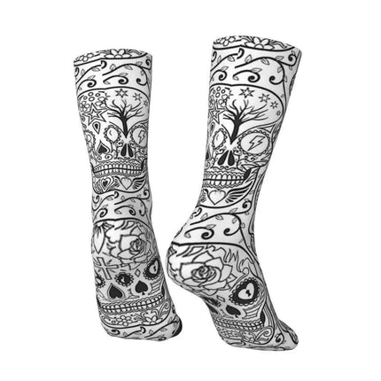 Men Skull Bones Funny Festival Mid - Tube Socks - Socks - TOB - Mad Fly Essentials