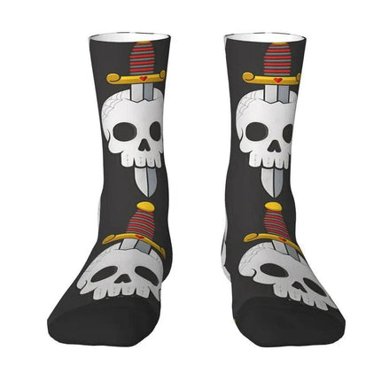 Men Skull Bones Funny Festival Mid - Tube Socks - Socks - TOB - Mad Fly Essentials