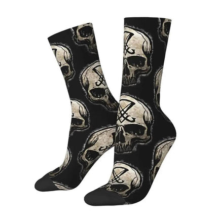 Men Skull Bones Funny Festival Mid-Tube Socks - Mad Fly Essentials