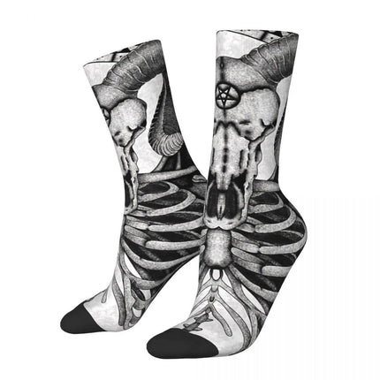 Men Skull Bones Funny Festival Mid-Tube Socks - Mad Fly Essentials