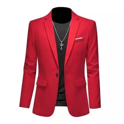 Men Slim-Fit 6XL-M Business Tuxedo Blazer - Mad Fly Essentials