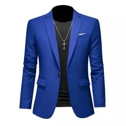 Men Slim-Fit 6XL-M Business Tuxedo Blazer - Mad Fly Essentials