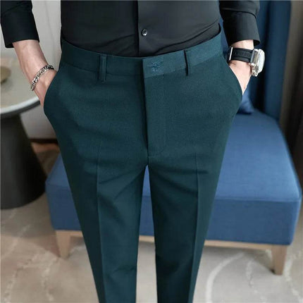 Men Slim - Fit Business Casual Pants - Pants - BC - Mad Fly Essentials