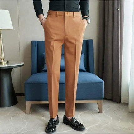 Men Slim - Fit Business Casual Pants - Pants - BC - Mad Fly Essentials