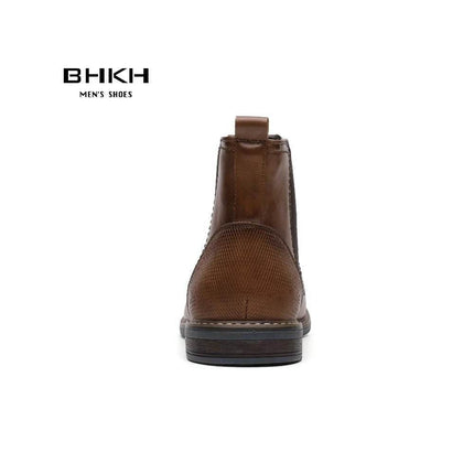 Men Smart Business Casual Leather Formal Boots - Boots - BHKH - Mad Fly Essentials