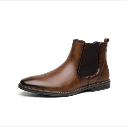 Men Smart Business Casual Leather Formal Boots - Boots - BHKH - Mad Fly Essentials