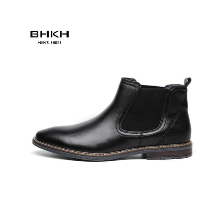 Men Smart Business Casual Leather Formal Boots - Boots - BHKH - Mad Fly Essentials