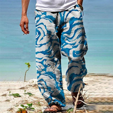 Men Smart Casual Navajo 3D Casual Pants - Pants - Metaphor - Mad Fly Essentials