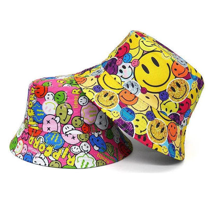 Men Smile Face Happy Party Bucket Hat - Hat - OCCA - Mad Fly Essentials